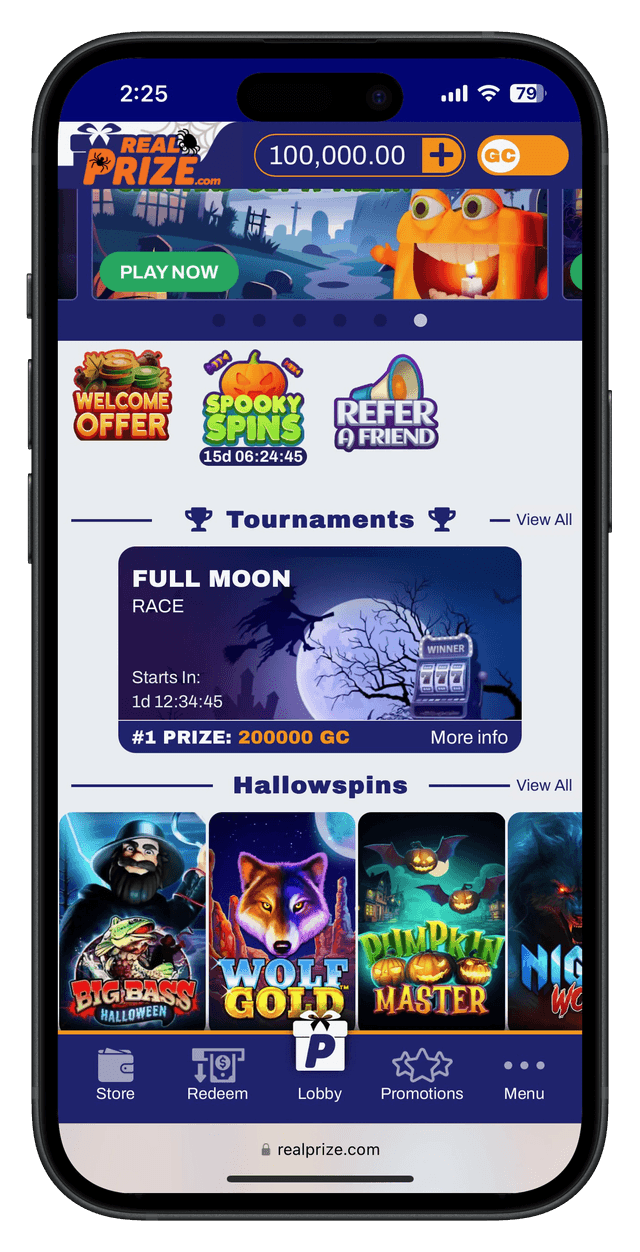 Click to join Real Prize Social Casino