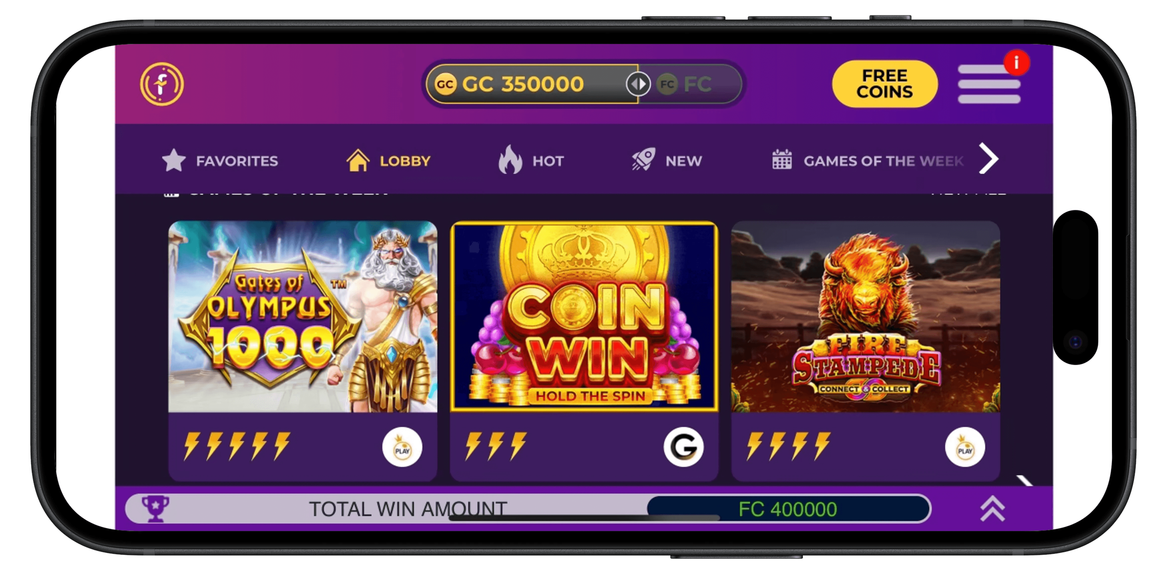 Image for Fortune Coins casino on the iPhone