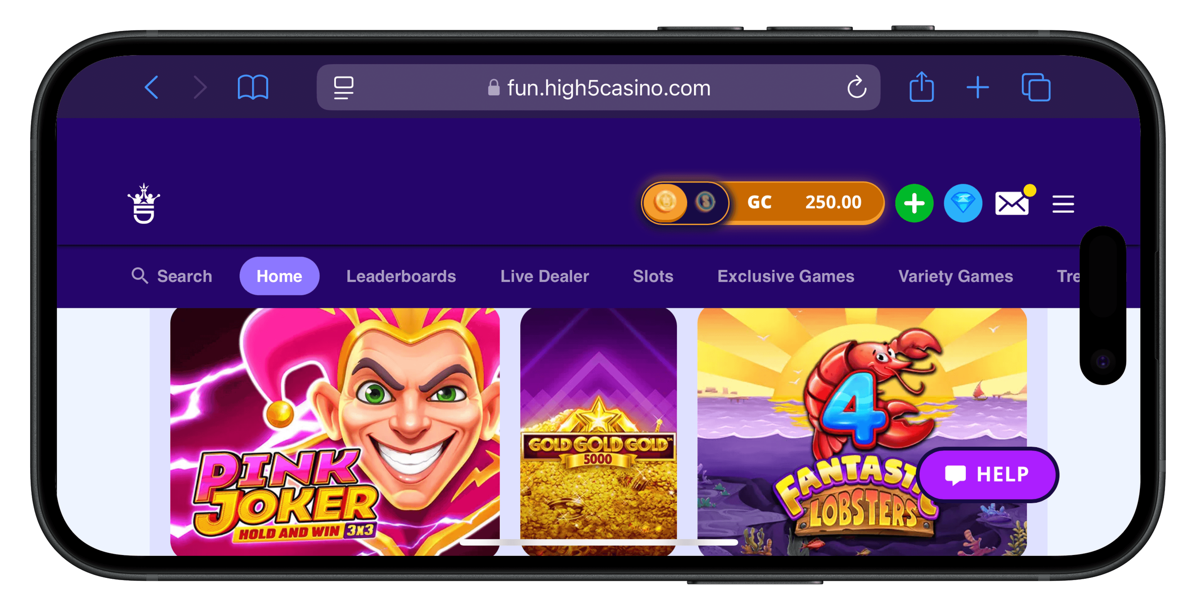 Click to join High 5 Social Casino