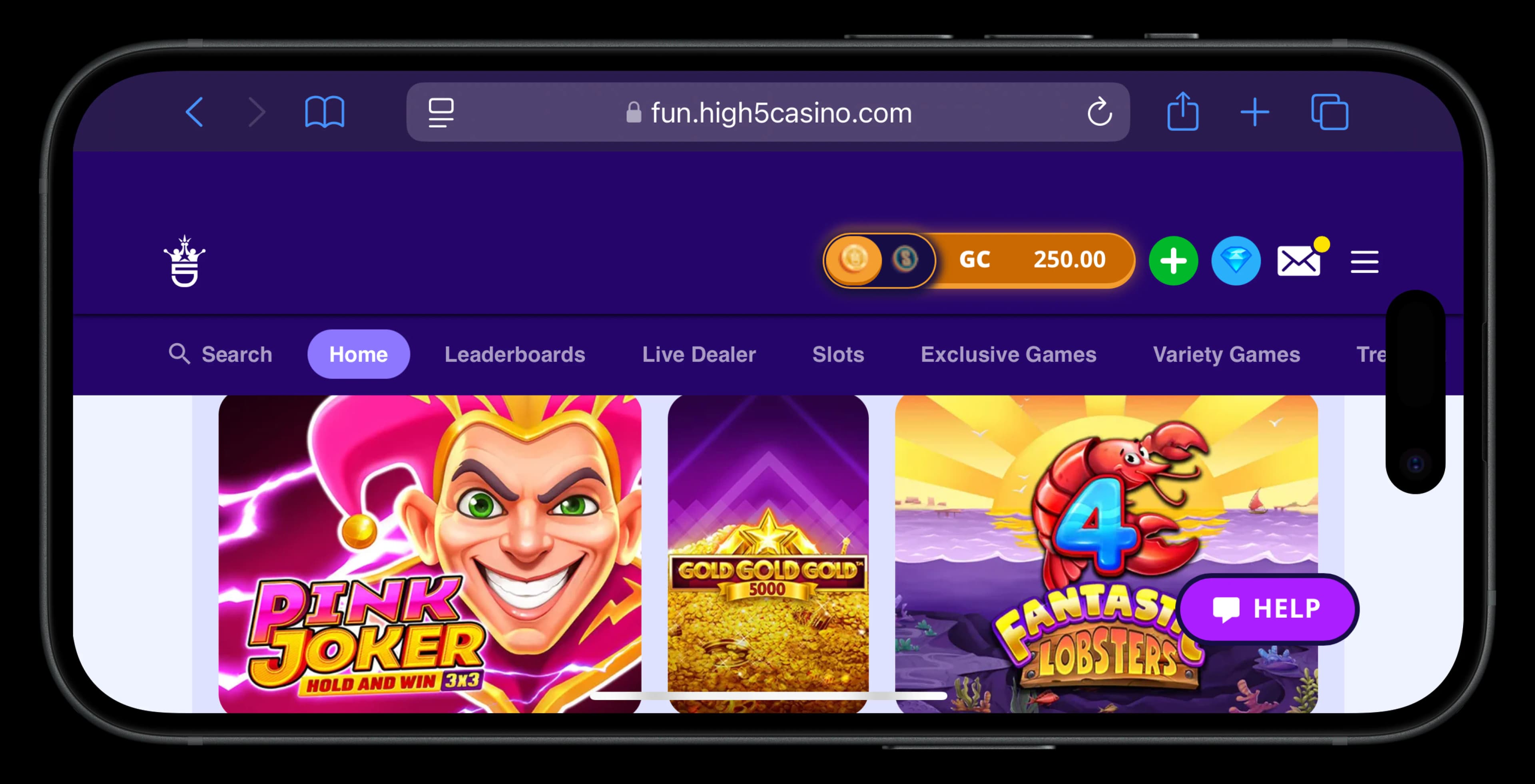 Click to join High 5 Social Casino