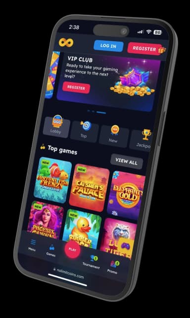 Mobile view of No Limit Coins