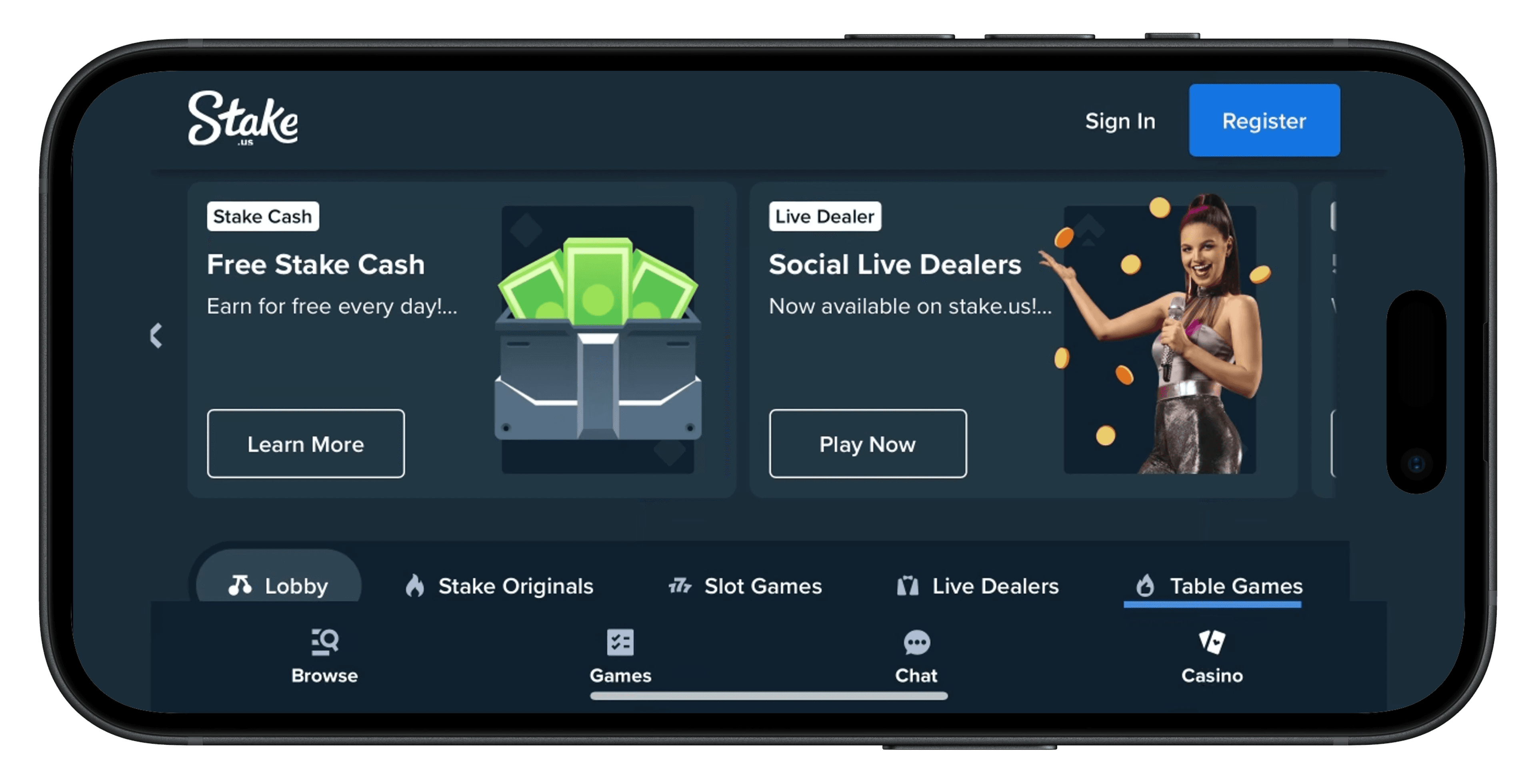 Click to join Stake.us Social Casino and Get $25 Stake Cash and 250K Gold Coins on sign up