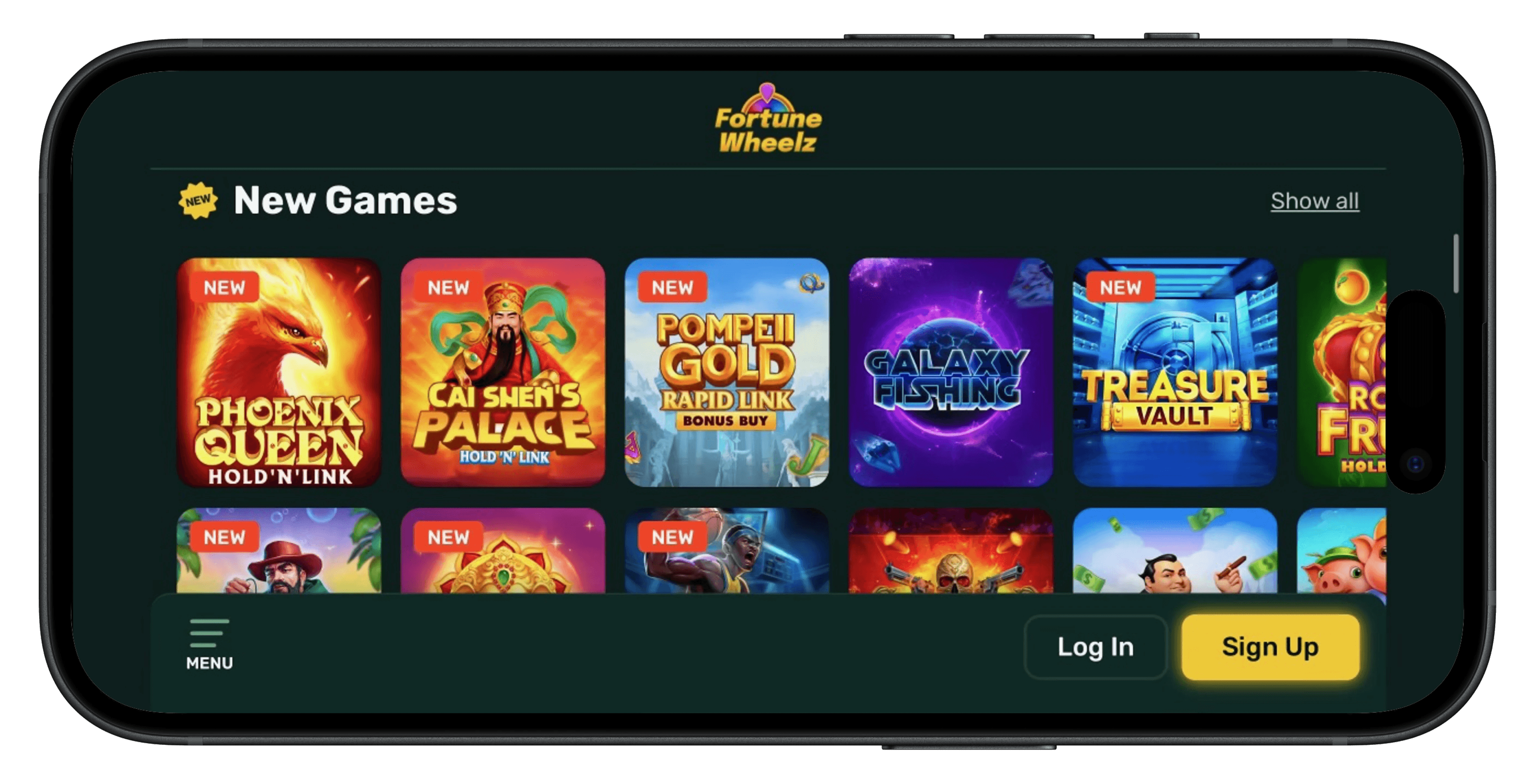 Click to join Fortune Wheelz Social Casino and get 250K GC for free in Signup