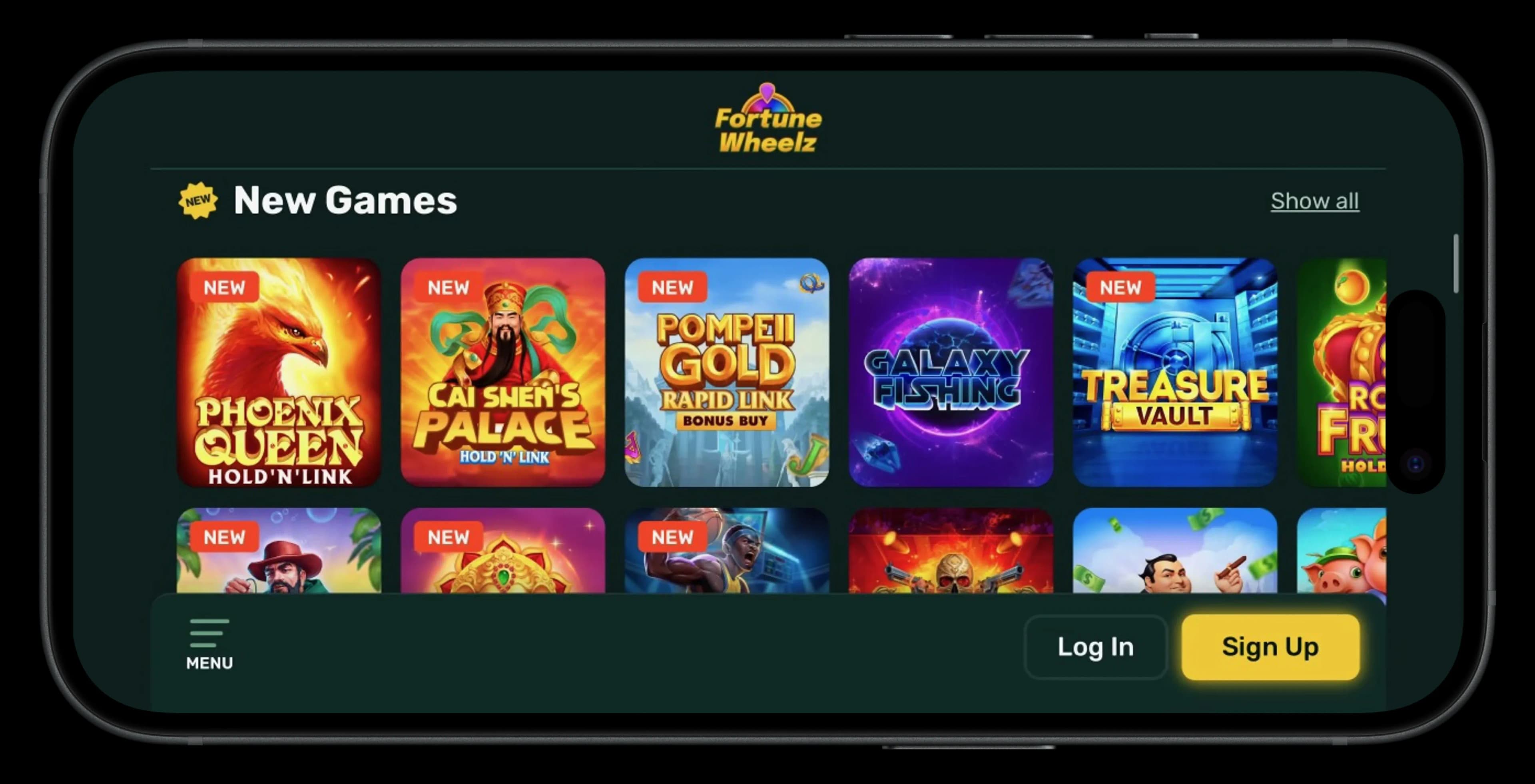 Click to join Fortune Wheelz Social Casino and get 250K GC for free in Signup
