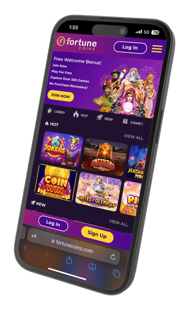 Mobile view of Fortune Coins