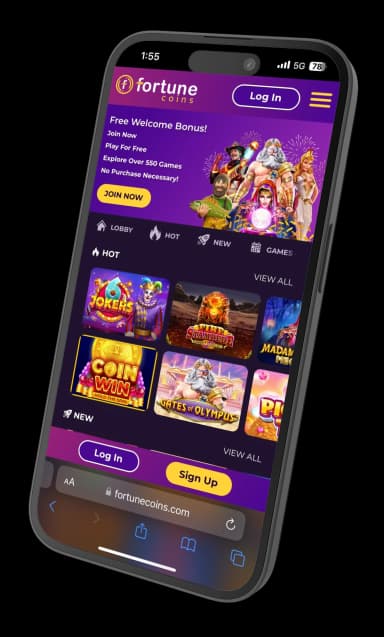 Mobile view of Fortune Coins