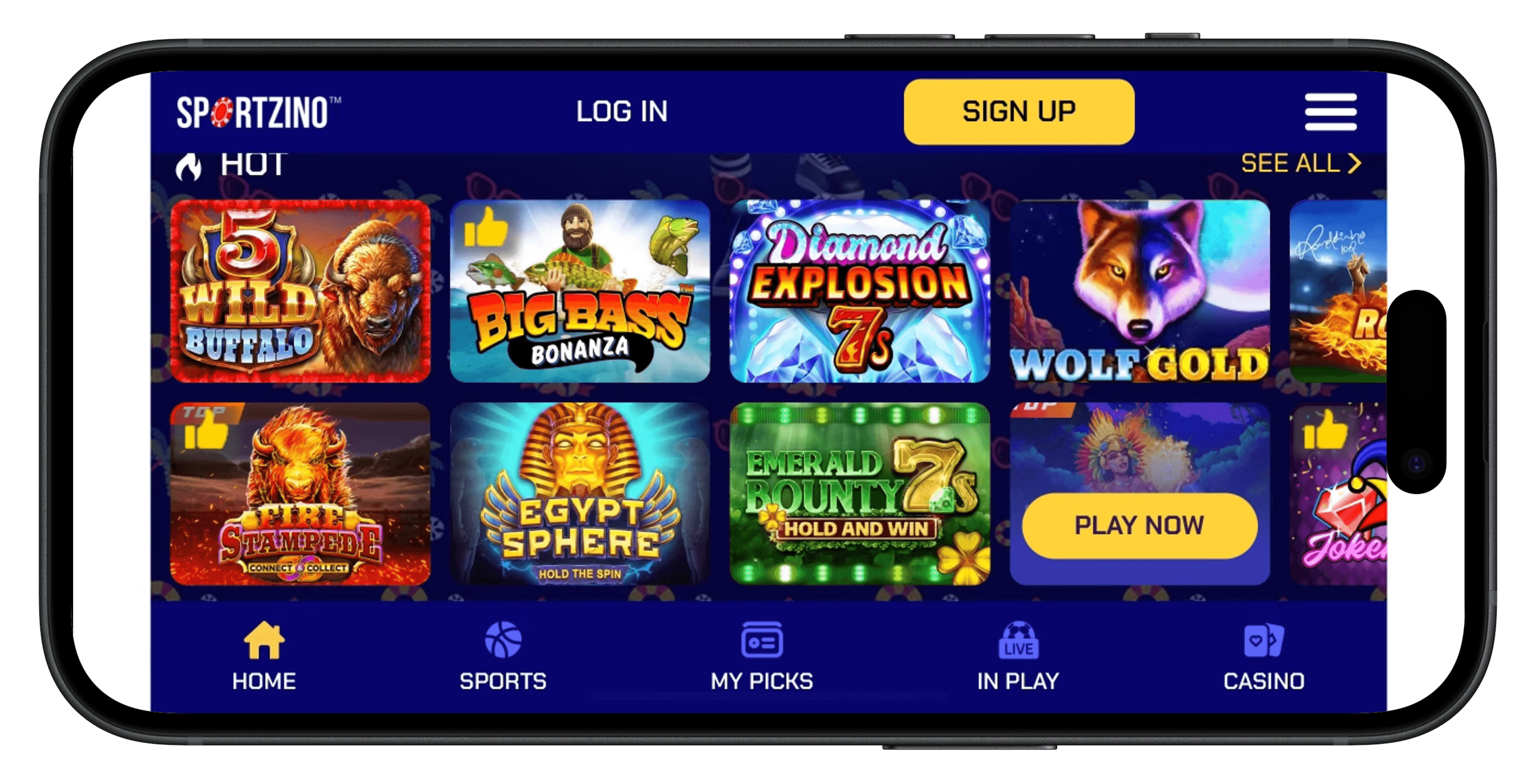 Image for Sportzino casino on the iPhone